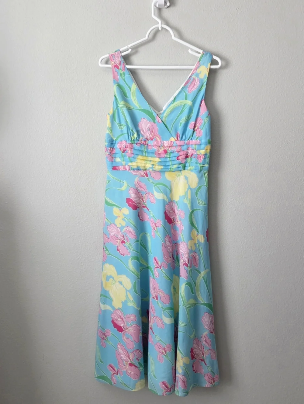 Lilly Pulitzer Silk / Cotton Sleeveless Bold Floral A-Line Dress, Lined, Size 6 - Picture 14 of 16